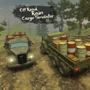 Off-Road Rain Cargo Simulator - Car Game